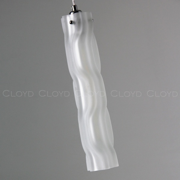 Подвесной светильник Cloyd ICEBERG-A P1 / Ø8 см - хром - белое матовое стекло (арт.11656) от интернет-магазина IDODOM.RU