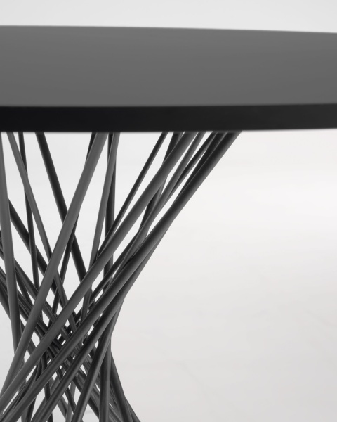 Niut круглый обеденный стол Ø 120 черный от интернет-магазина IDODOM.RU