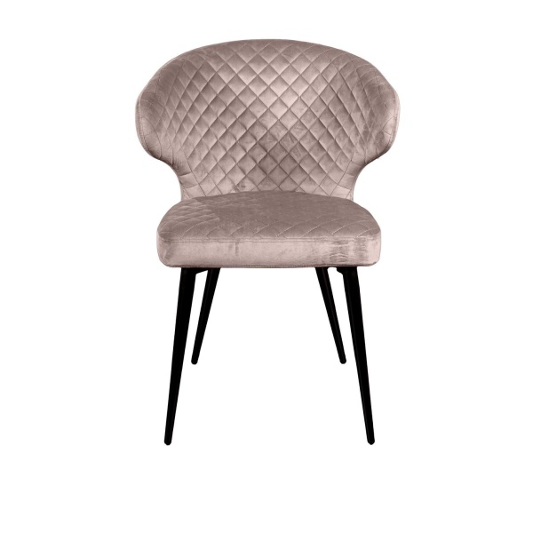 Стул Richard ромб, бархат пепельно-бежевый 25 от интернет-магазина IDODOM.RU