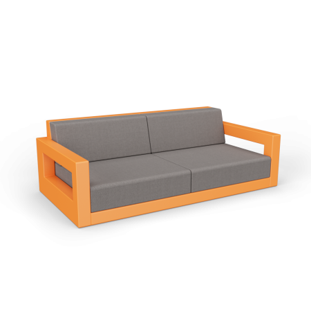 Диван Quarter lounge с подушками Orange / Graphite