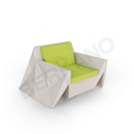 Кресло Quaro с подушками Cappuccino, Green