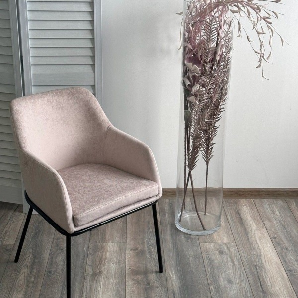 Стул Lancaster, велюр белый от интернет-магазина IDODOM.RU