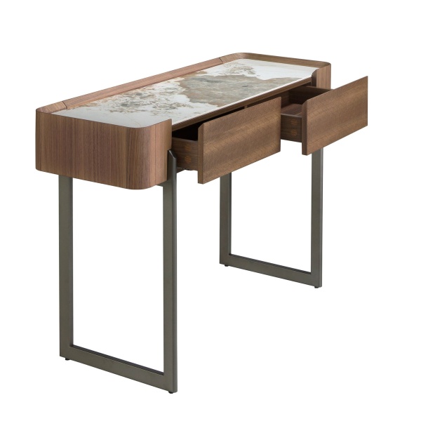 Консоль прямоугольная 3254/437-X из ореха и керамики от интернет-магазина IDODOM.RU