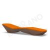 Шезлонг Quaro с подушками Brown, Orange