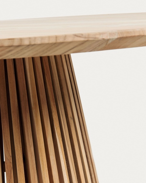 Jeanette Круглый стол из массива тикового дерева Ø 90 см от интернет-магазина IDODOM.RU