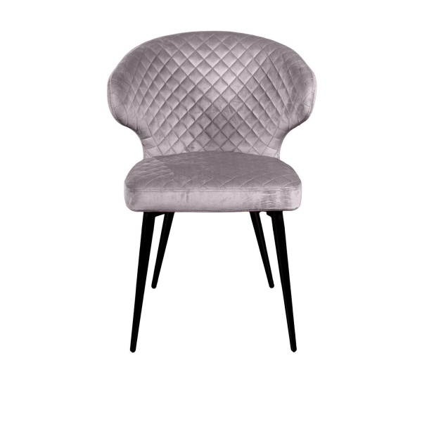 Стул Richard ромб, бархат светло-серый 26 от интернет-магазина IDODOM.RU