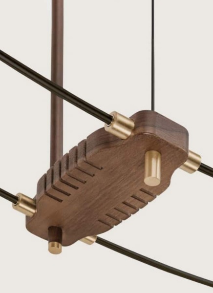 Настенные часы Delmori Premium черный/орех от интернет-магазина IDODOM.RU