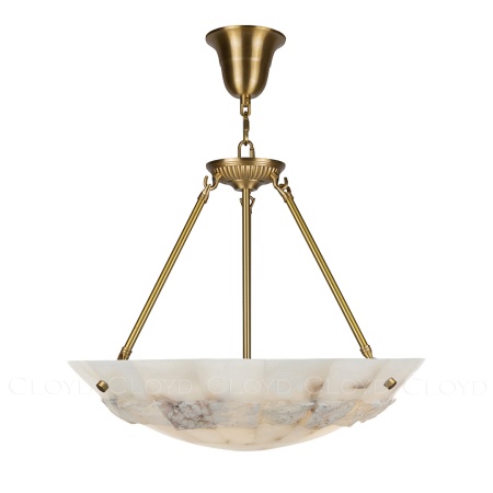 Люстра Cloyd TELEMACH C5 / Ø50 см - алебастр - латунь (арт.12346) от интернет-магазина IDODOM.RU