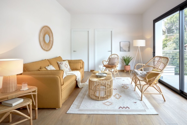 Чехол для подушки Blok горчичный лен 45 x 45 cm от интернет-магазина IDODOM.RU