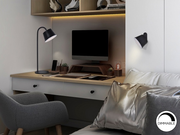 Настольная лампа Cuco LED черный от интернет-магазина IDODOM.RU