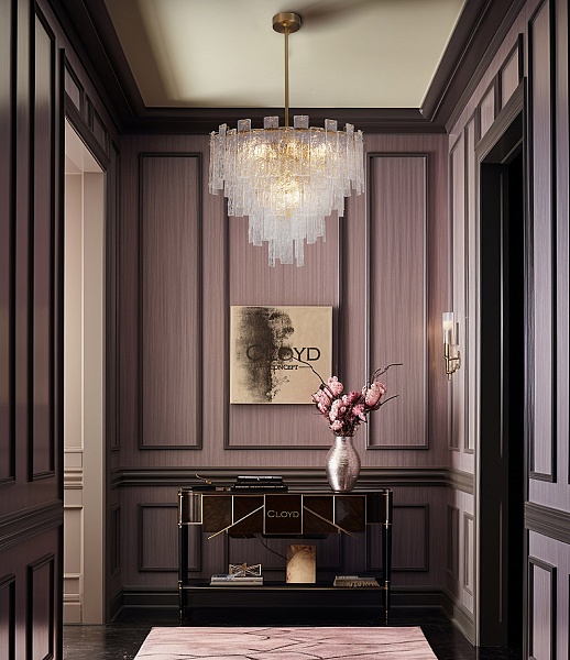 Люстра Cloyd PARSIFAL-A C9 / Ø60 см - шток - латунь (арт.11076) от интернет-магазина IDODOM.RU