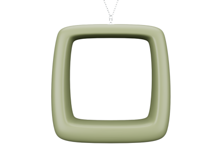 Арт-объект Moon Square Olive green