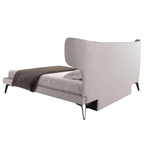 Кровать 7160/GC1801 из светло-серой ткани 180x200 от интернет-магазина IDODOM.RU