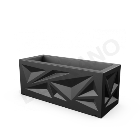 Кашпо Icelandic Horizontal DB Coal Black