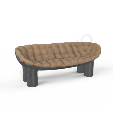 Диван SLON Coal Black, Cappuccino