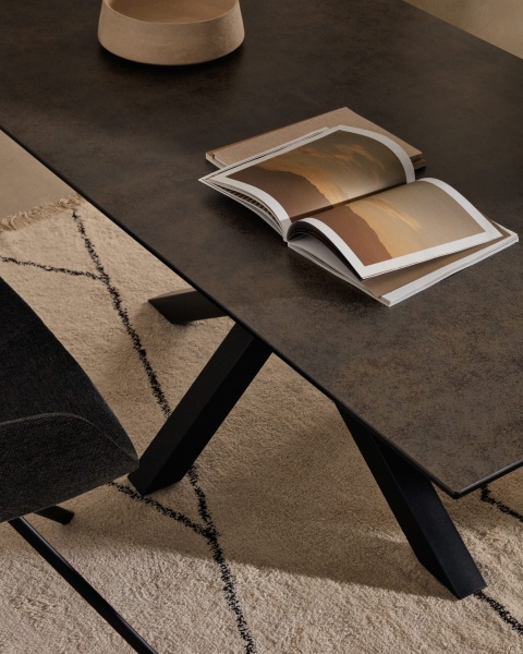 Стол Arya 160x90 керамика Iron Moss от интернет-магазина IDODOM.RU