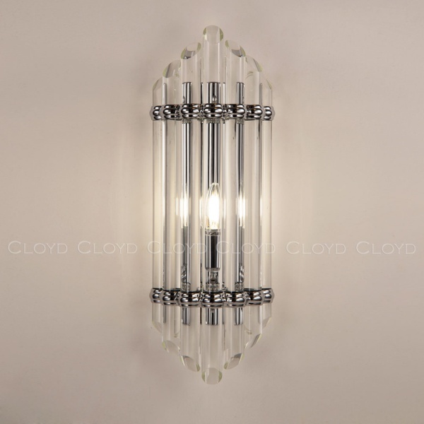 Бра Cloyd HARP W1 / выс. 50 см - хром (арт.20149) от интернет-магазина IDODOM.RU