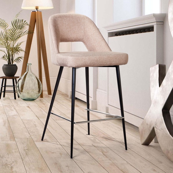 Стул полубарный Dante, рогожка бежевый от интернет-магазина IDODOM.RU