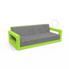 Диван Quarter lounge с подушками зеленого цвета, аксессуар серого цвета