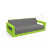 Диван Quarter lounge с подушками зеленого цвета, аксессуар графитового цвета