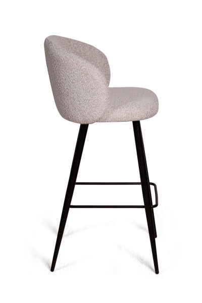 Стул барный Vito поворотный 360 градусов, букле серый от интернет-магазина IDODOM.RU
