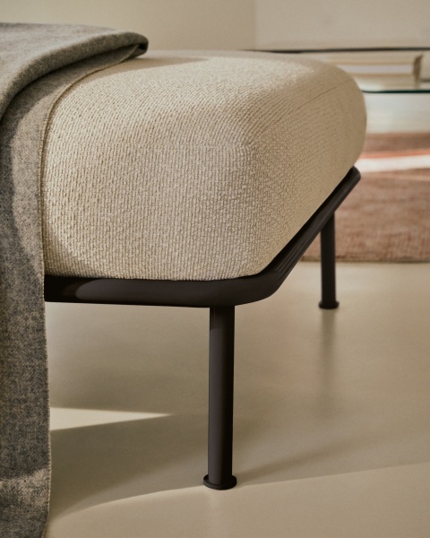 Пуф для ног Aurum цвета экрю 85 x 85 см от интернет-магазина IDODOM.RU