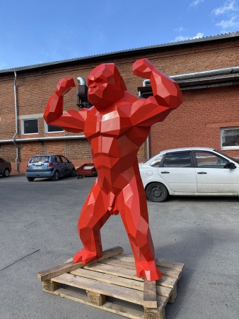 Кинг Конг.   Финиш: Окрашивание по каталогу цвета Rall. Цвет: Красный. от интернет-магазина IDODOM.RU