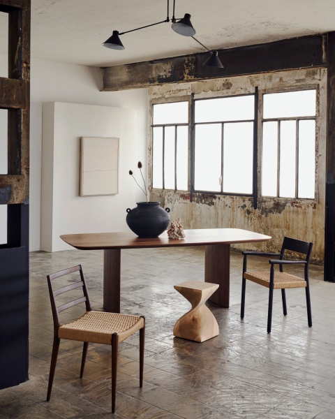 Yalia Стул из массива дуба с черной отделкой и сиденьем из 100% веревки от интернет-магазина IDODOM.RU