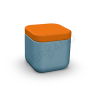 Пуф Grace бирюзового цвета, аксессуар оранжевого цвета