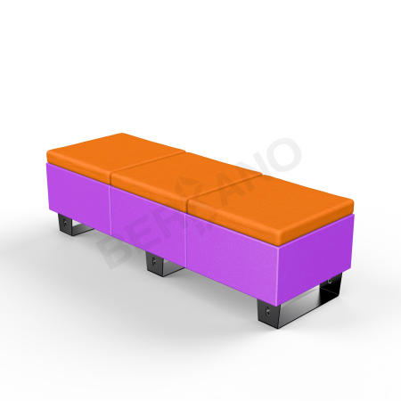 Скамейка Brick 180 Deep Violet, Orange