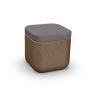 Пуф Grace коричневого цвета Granite, аксессуар графитового цвета
