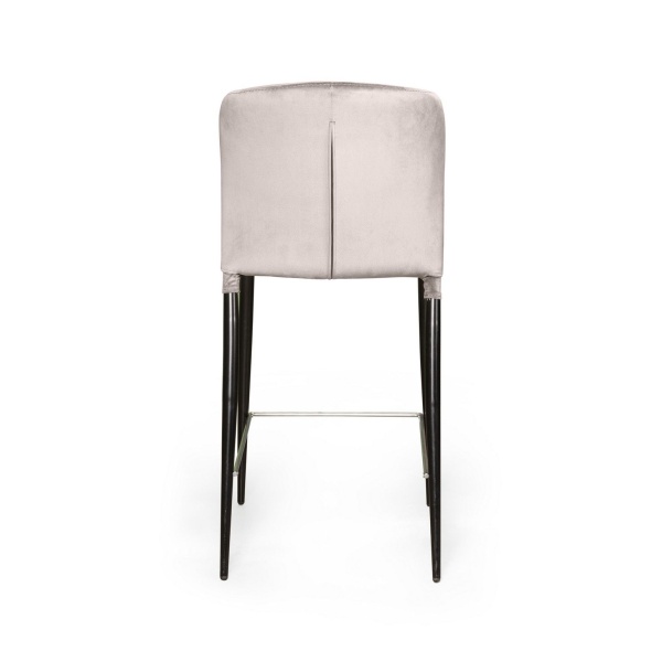 Стул полубарный Albert, бархат пепельно-бежевый 25 /опора конус от интернет-магазина IDODOM.RU