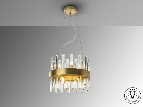 Люстра Grace 10L золотистая от интернет-магазина IDODOM.RU