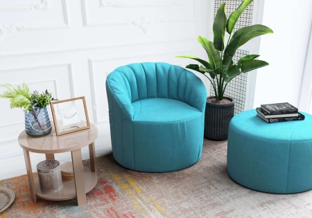 Бескаркасное кресло Шелл - Ромео микророгожка