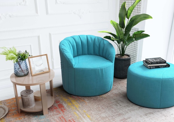 Бескаркасное кресло Шелл - Эконом микровелюр