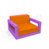Кресло Quarter lounge с подушками Deep Violet, Orange