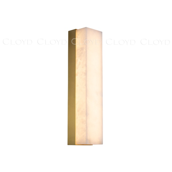 Бра Cloyd ISOKRAT-A W1 / выс. 37 см - алебастр - латунь (арт.20809) от интернет-магазина IDODOM.RU