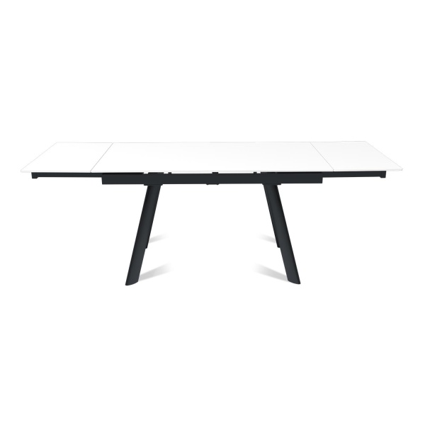 Стол раскладной Stone (140+40+40), керамика матовая белая от интернет-магазина IDODOM.RU