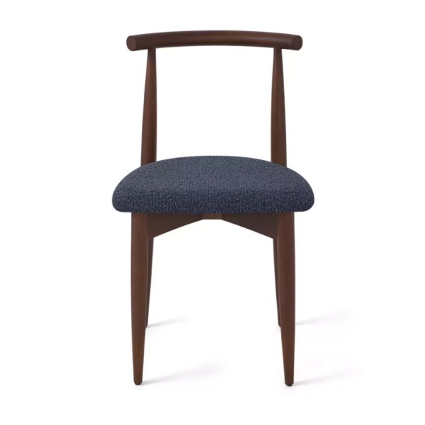 Стул Diana, бук натуральный (тонированный коричневым лаком), темно-серый от интернет-магазина IDODOM.RU