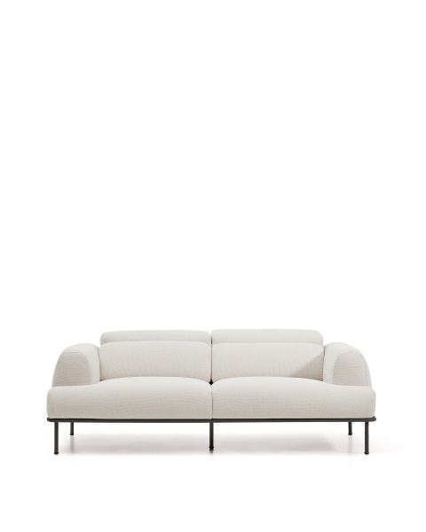 3-местный диван Aurum цвета экрю с откидывающимся подголовником от интернет-магазина IDODOM.RU