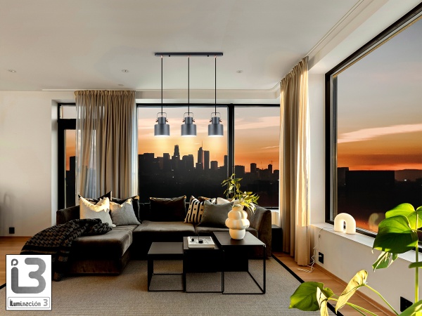 Erika Линейный подвес 3L черный-медный от интернет-магазина IDODOM.RU