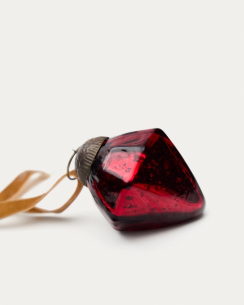 Набор из 4 подвесных украшений Argin из красного переработанного стекла, 6 см от интернет-магазина IDODOM.RU