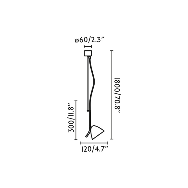 Люстра Flash 1L белая от интернет-магазина IDODOM.RU