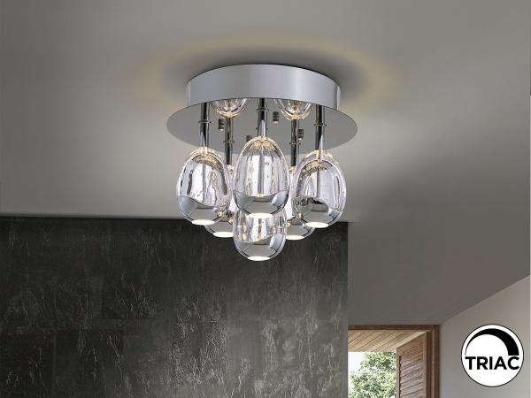 Потолочный светильник Rocio 6L хром DIMABLE от интернет-магазина IDODOM.RU