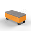 Скамейка Brick 120 Orange, Graphite