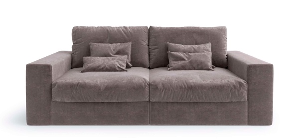 Диван Элизиум прямой двухместный - Эконом микровелюр