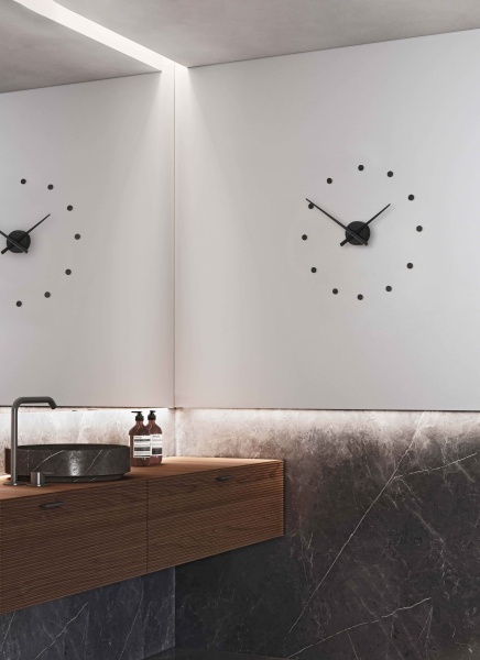 Часы Oj Mini Black 50 см (черный) от интернет-магазина IDODOM.RU