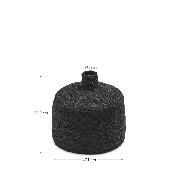 Ваза Salinas из натуральных волокон с натуральной отделкой 20 см от интернет-магазина IDODOM.RU