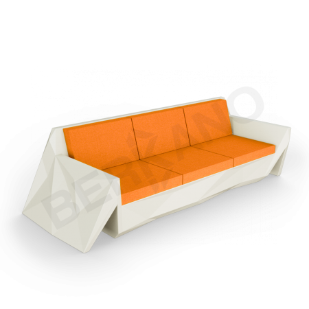 Диван Quaro с подушками Bone Brown, Orange