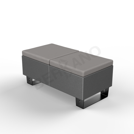 Скамейка Brick 120 Coal Black, Graphite